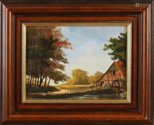 Unsigned. 20th century. German School. Landscape with