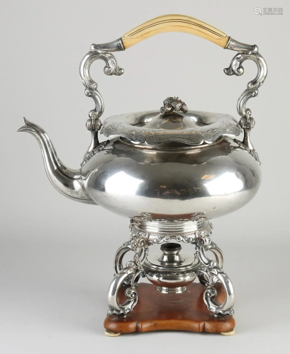 Antique silver stock, 934/000. Beautiful large teapot,