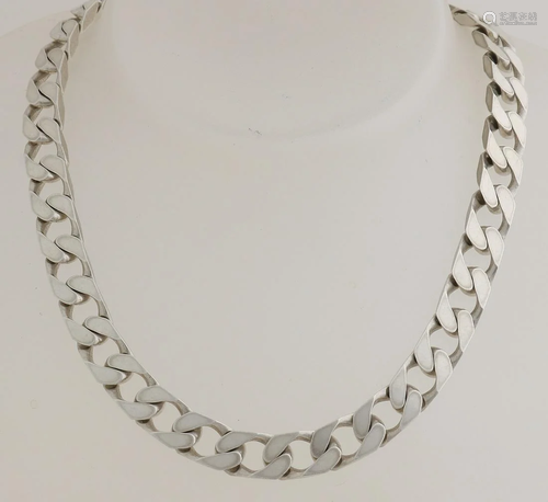 Silver gourmet necklace, 925/000, cut model, width 9