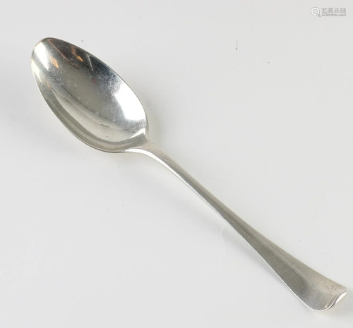 Antique 18th century silver spoon with Haags Lofje. mr.