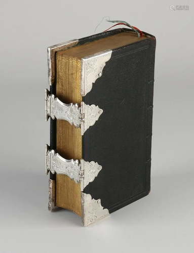 Bible with black leather cover, New Testament, 1890,