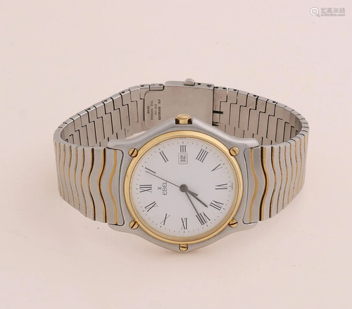 Ebel sportclassic watch, steel with gold, with white