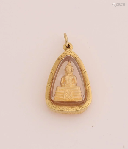 Yellow gold pendant, made of high gold content,