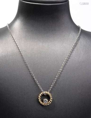 Gold and diamonds necklace - by POMELLATO MILANO 18k white a...