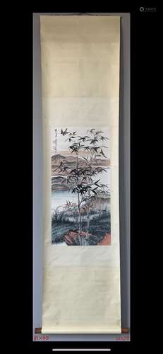 A Chinese bird-and-flower painting, Tangyun mark