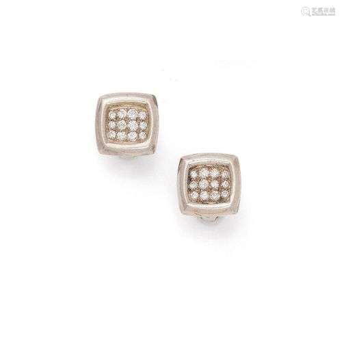 Hermes Paire de clips d’oreilles en argent 925 millièmes de ...