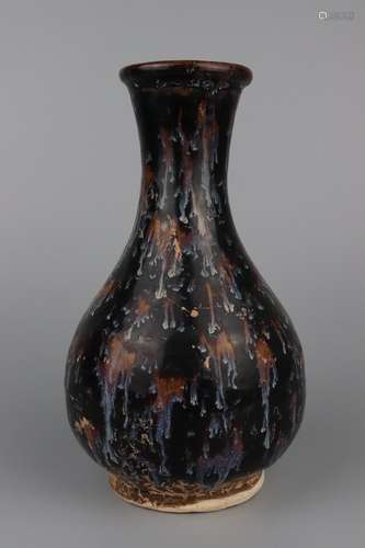 chinese jizhou kiln porcelain bottle vase