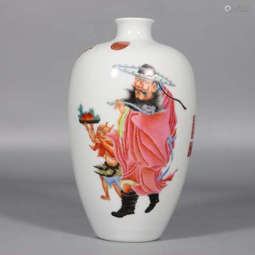 chinese famille rose porcelain meiping