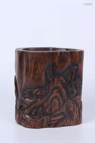 chinese eaglewoodbrush pot