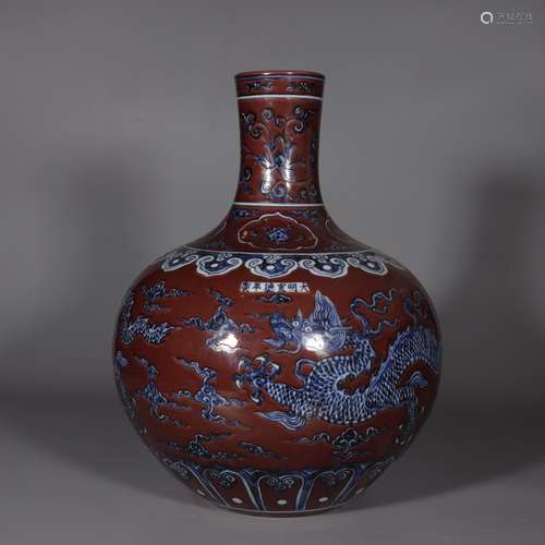 chinese porcelain globular vase