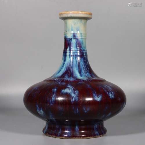chinese robin's egg glazed porcelain vase