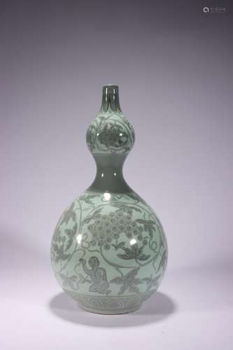 chinese gao li porcelain double gourd vase