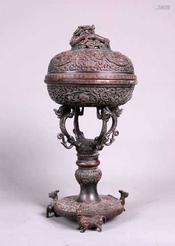 chinese bronze censer