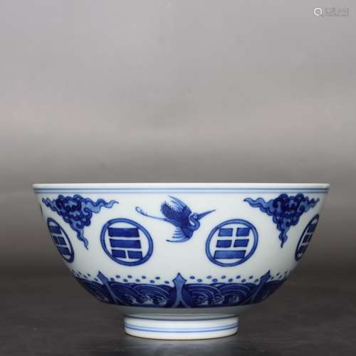 chinese blue and white porcelain bowl