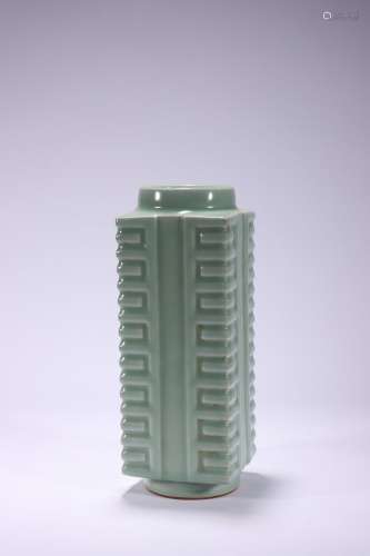 chinese longquan kiln porcelain cong vase