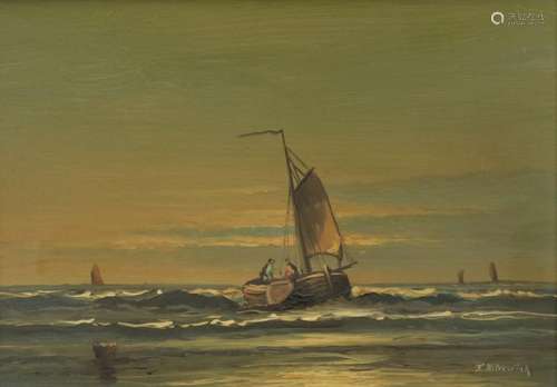 Hilverdink, F. boten op zee