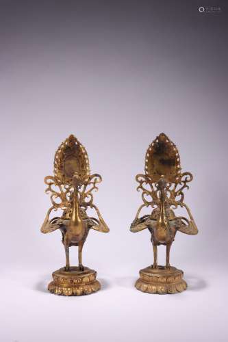 chinese gilt bronze ornament