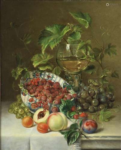 Haas, Hermina van der Fruitstilleven