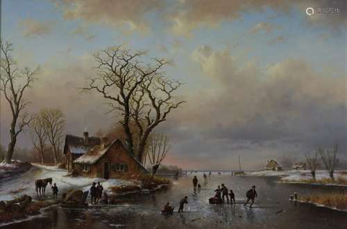 Arends, winterlandschap, board