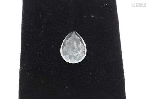 Losse peervormige aquamarijn, ca. 6,66ct