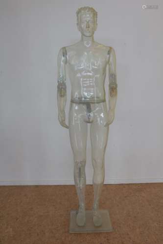 Doorzichtig plastic mannequin