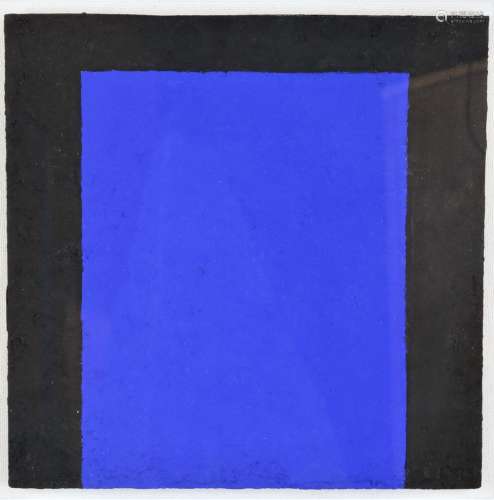 Viotti, blauw abstract, gem. techniek