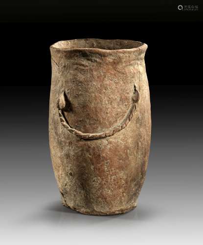 Dacian handmoulded cylindrical beaker.