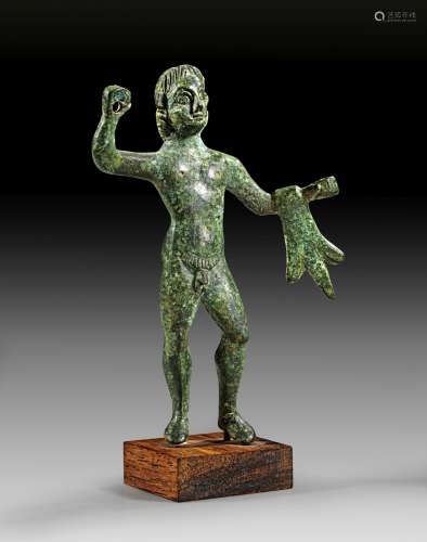 truscan bronze figure of Heracles.