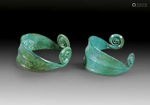 Pair of Late Bronze Age bracelets.