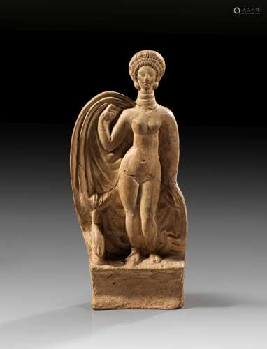 Terracotta figurine of Venus with Severan hairstyle.