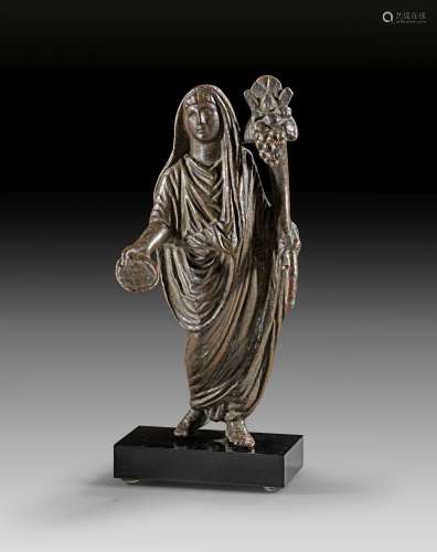 Bronze figure of a Roman Genius.