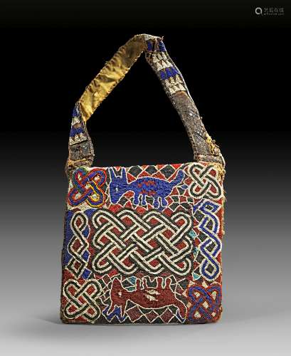 Yoruba, Nigeria, front part from a cotton bag.