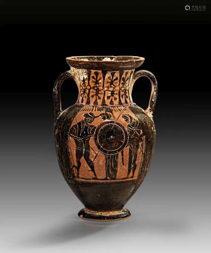 Eretrian black-figure amphora.