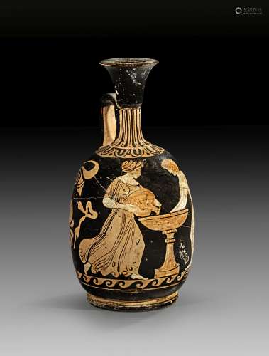 Campanian red-figure squat lekythos of the Whiteface-Frignan...
