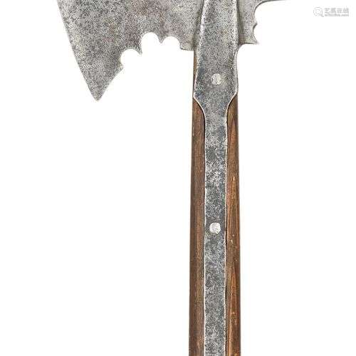 ‡ A HALBERD^ MID-16TH CENTURY^ GERMAN OR SWISS