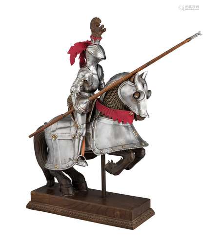 Ⓦ A FINE MODEL ARMOUR FOR MAN AND HORSE IN LATE 15TH/EARLY 1...