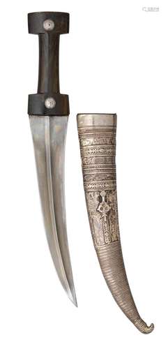 Ⓦ A KURDISH DAGGER (JAMBIYA)^ 19TH CENTURY