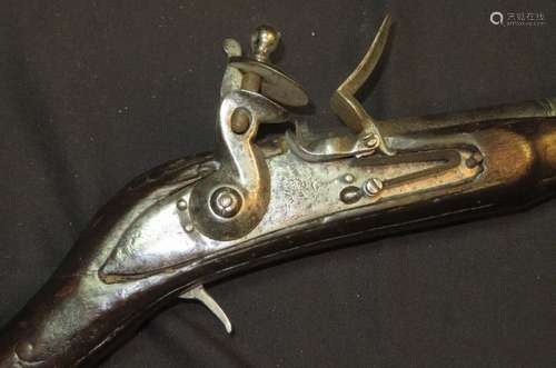 Ⓦ A 14 BORE FLINTLOCK MUSKET^ NORTH INDIAN OR AFGHAN^ 19TH C...