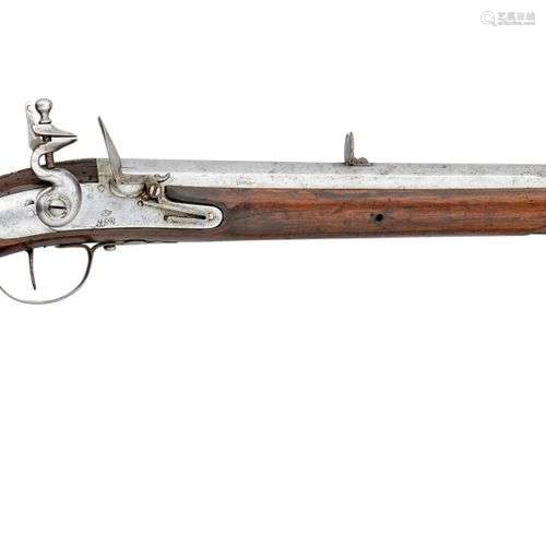 A .650 CALIBRE FLINTLOCK RIFLED MUSKET^ CIRCA 1730^ PROBABLY...