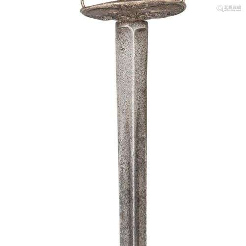 A NORTH EUROPEAN SILVER-HILTED SMALLSWORD^ LATE 17TH CENTURY