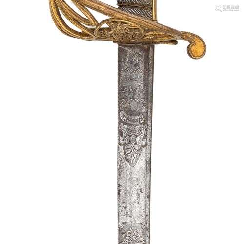 A WILLIAM IV 1822 PATTERN SWORD BY PROSSER^ MAKER TO THE KIN...