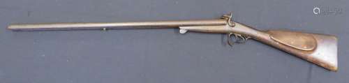 Ⓦ A 12 BORE D.B.PIN-FIRE SPORTING GUN^ CIRCA 1870