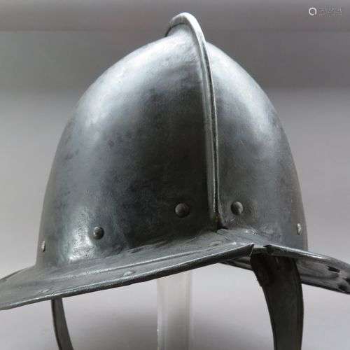 A PIKEMAN~S POT HELMET IN THE ENGLISH STYLE OF CIRCA 1630^ 2...