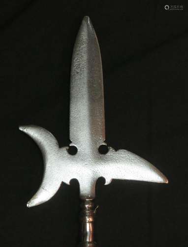 Ⓦ A MILITARY HALBERD^ MID-18TH CENTURY