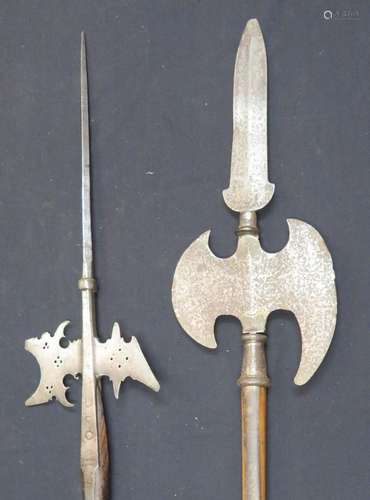 Ⓦ A GERMAN HALBERD^ LAST QUARTER OF THE 16TH CENTURY AND ANO...