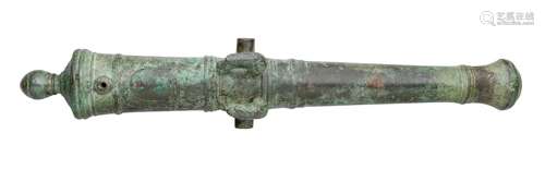 Ⓦ A BRONZE SALUTING CANNON^ LATE 17TH/EARLY 18TH CENTURY^ PR...