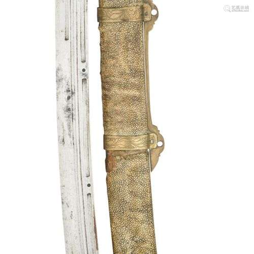 A CHINESE DECORATED SWORD (DAO)^ 20TH CENTURY