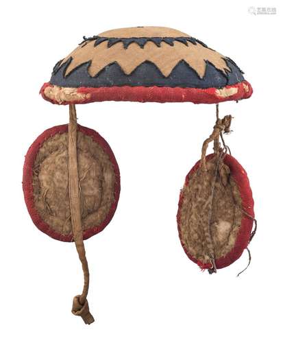 Ⓦ A RARE PADDED HAT^ LATE 19TH/20TH CENTURY^ PROBABLY YI PEO...