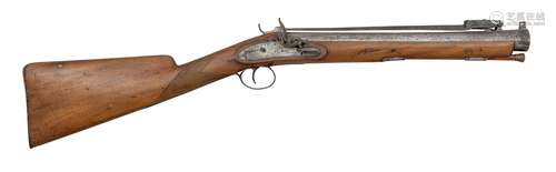 Ⓦ A FLINTLOCK BLUNDERBUSS WITH LOCK BY JOSEPH MANTON^ BIRMIN...