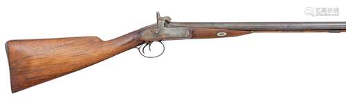 Ⓦ A 20 BORE PERCUSSION SPORTING GUN SIGNED GRIFFITHS^ LONDON...